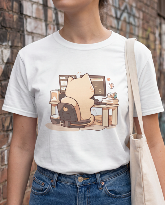Tech-Savvy Cat T-Shirt