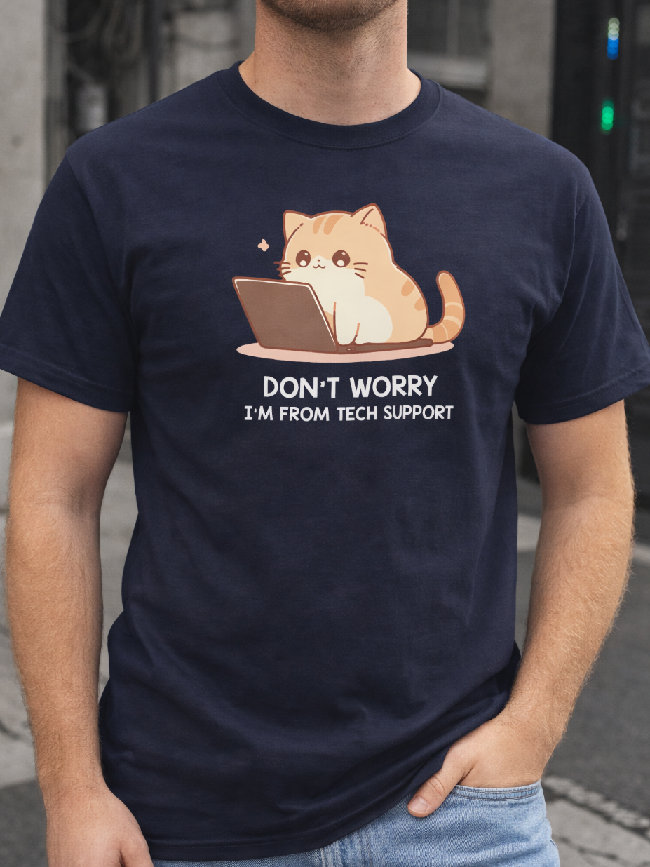 Tech Support Kitty T-Shirt