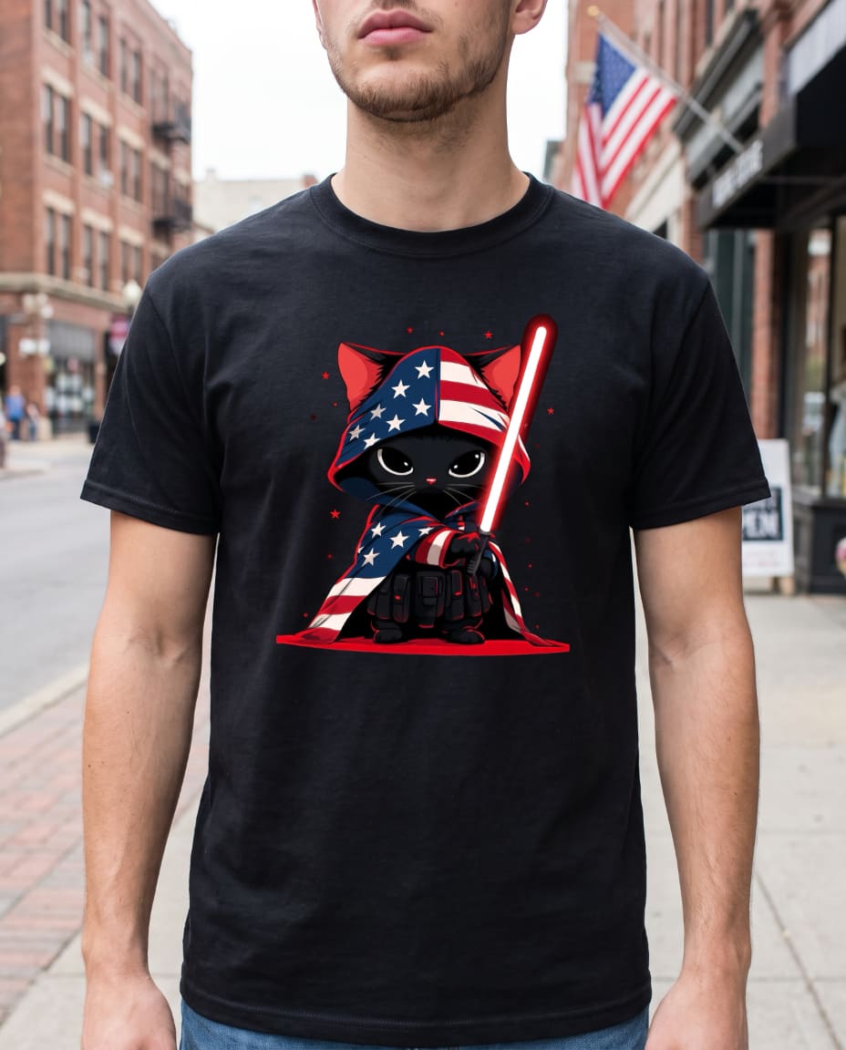 Patriotic Dark Lord Cat T-Shirt