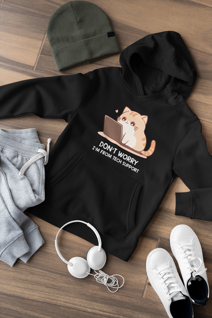 Tech Support Kitty Hoodie