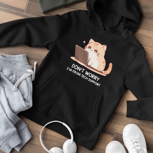 Tech Support Kitty Hoodie