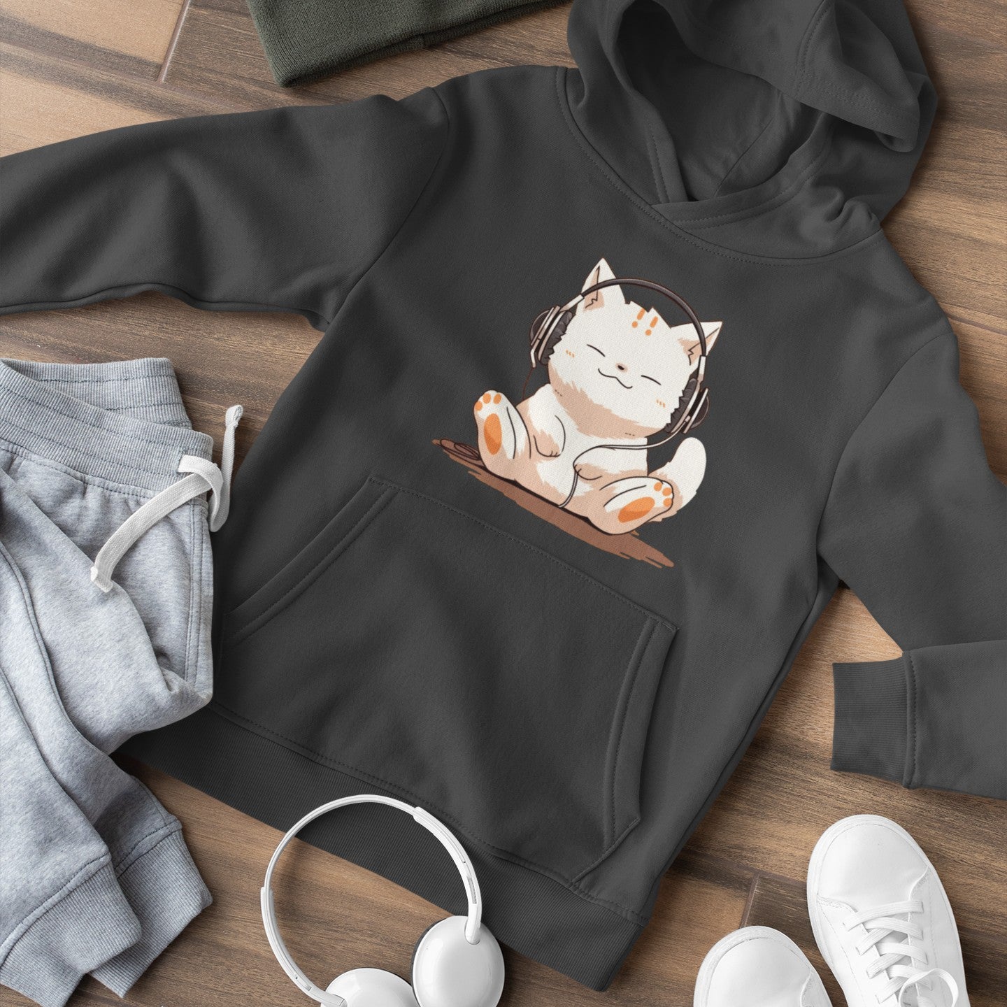 Meow-sic Lover's Hoodie – OsakaCat Meow-sic Lover's Hoodie – OsakaCat