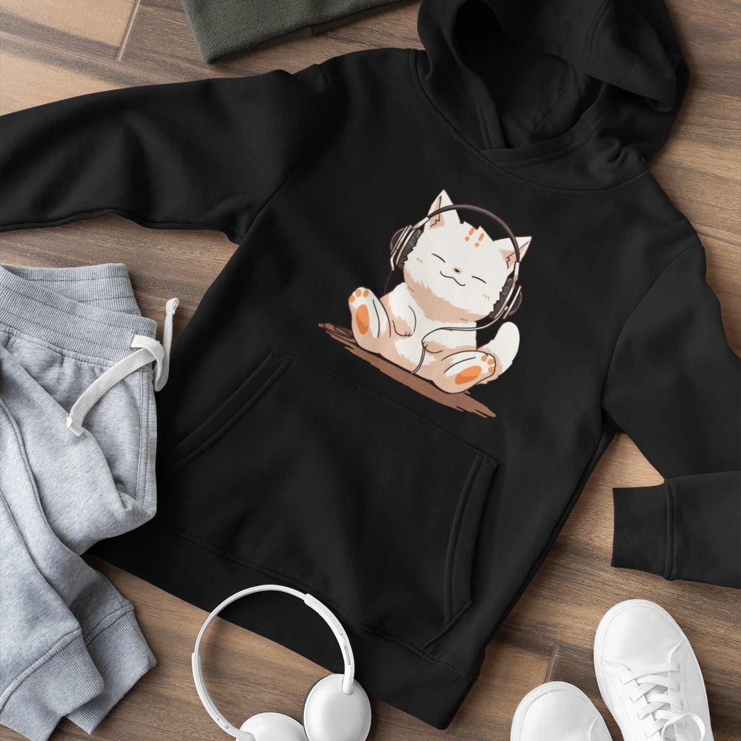 Meow-sic Lover's Hoodie – OsakaCat Meow-sic Lover's Hoodie – OsakaCat