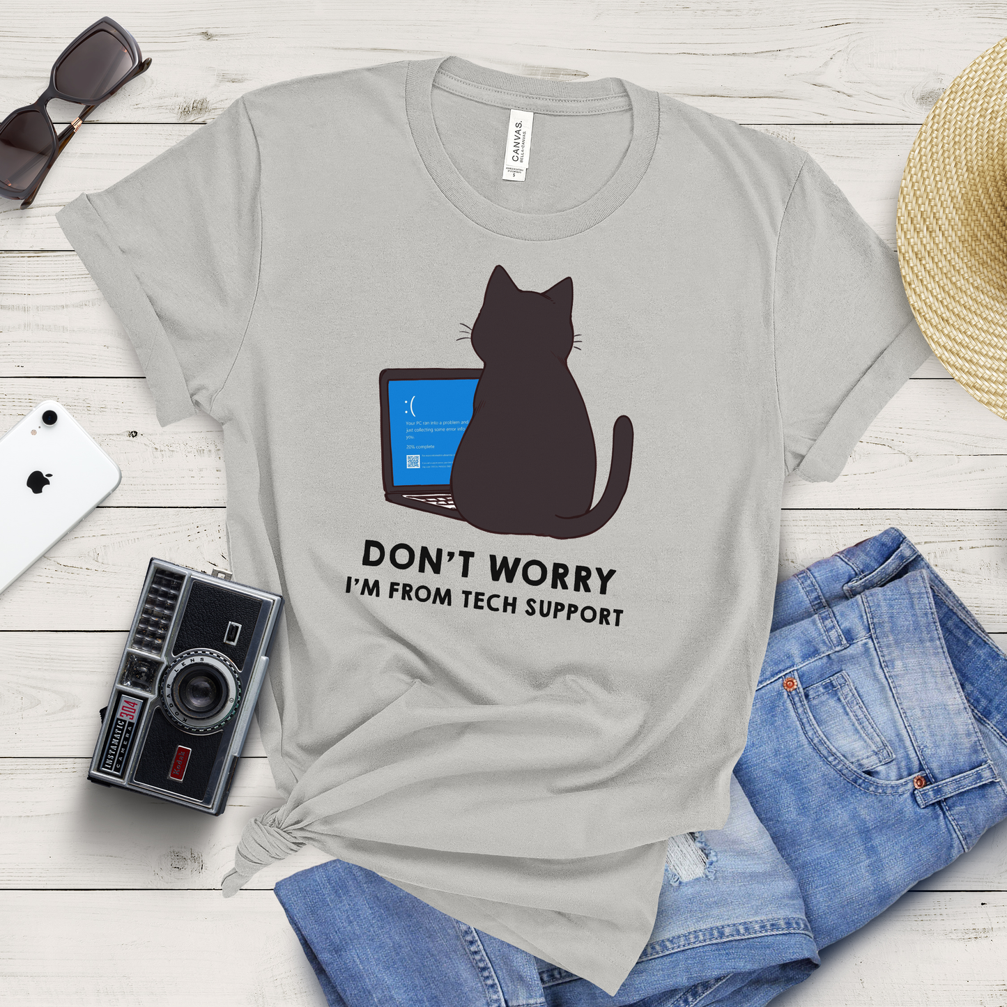 CatStrike Blue Screen T-Shirt