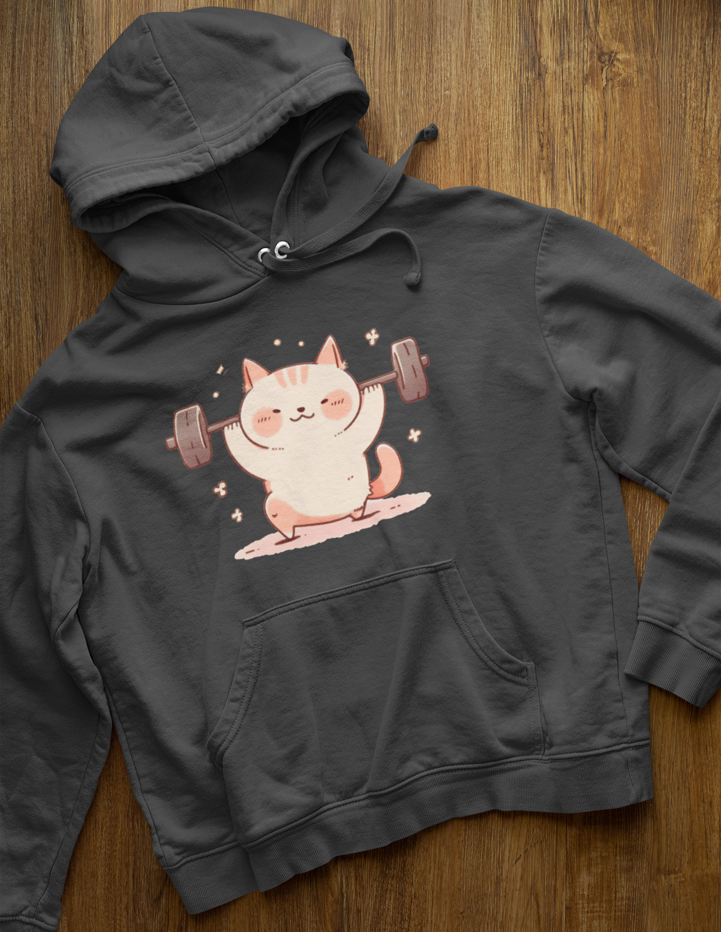 Purrfectly Strong Cat Hoodie