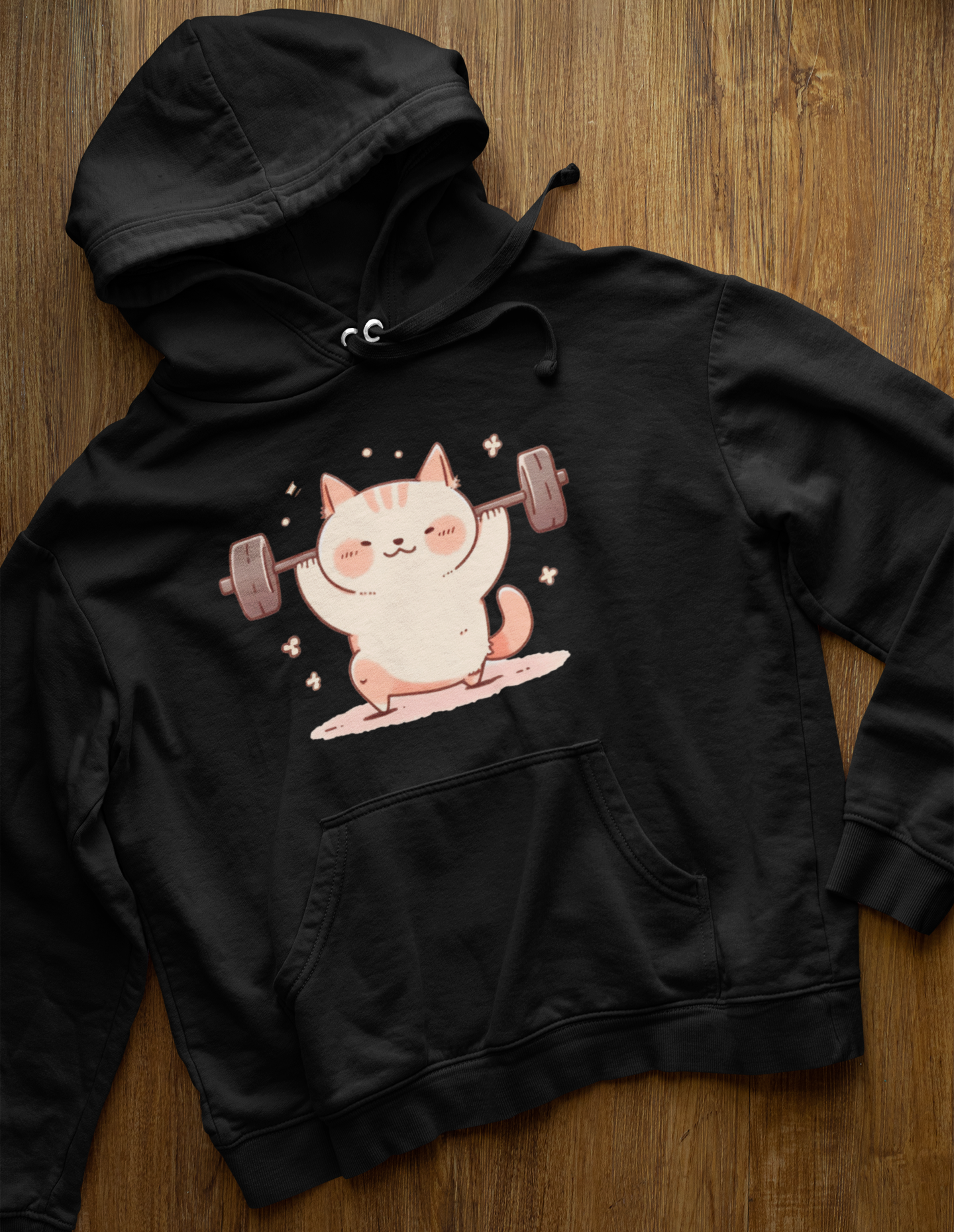 Purrfectly Strong Cat Hoodie