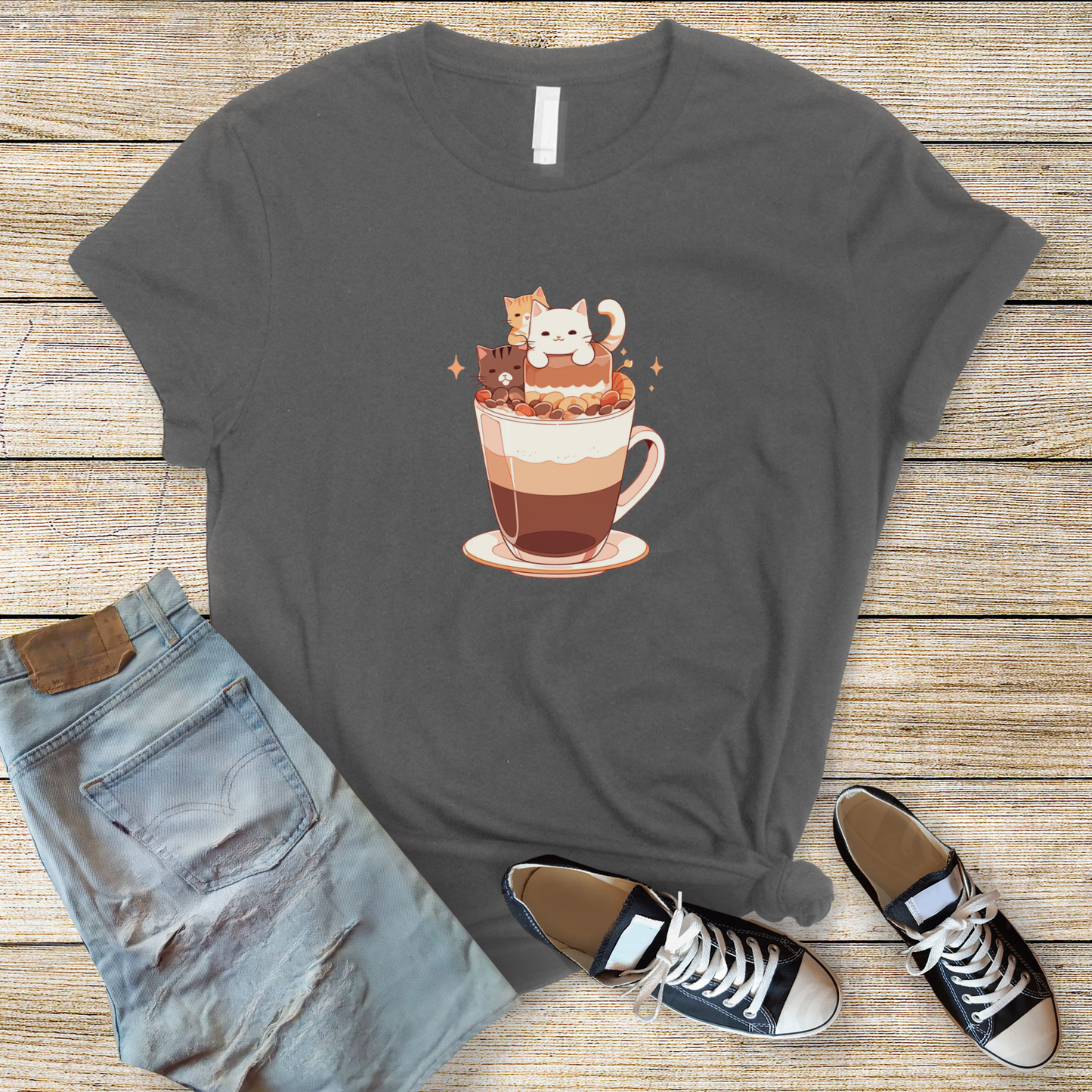 Catpuccino Crew Tee