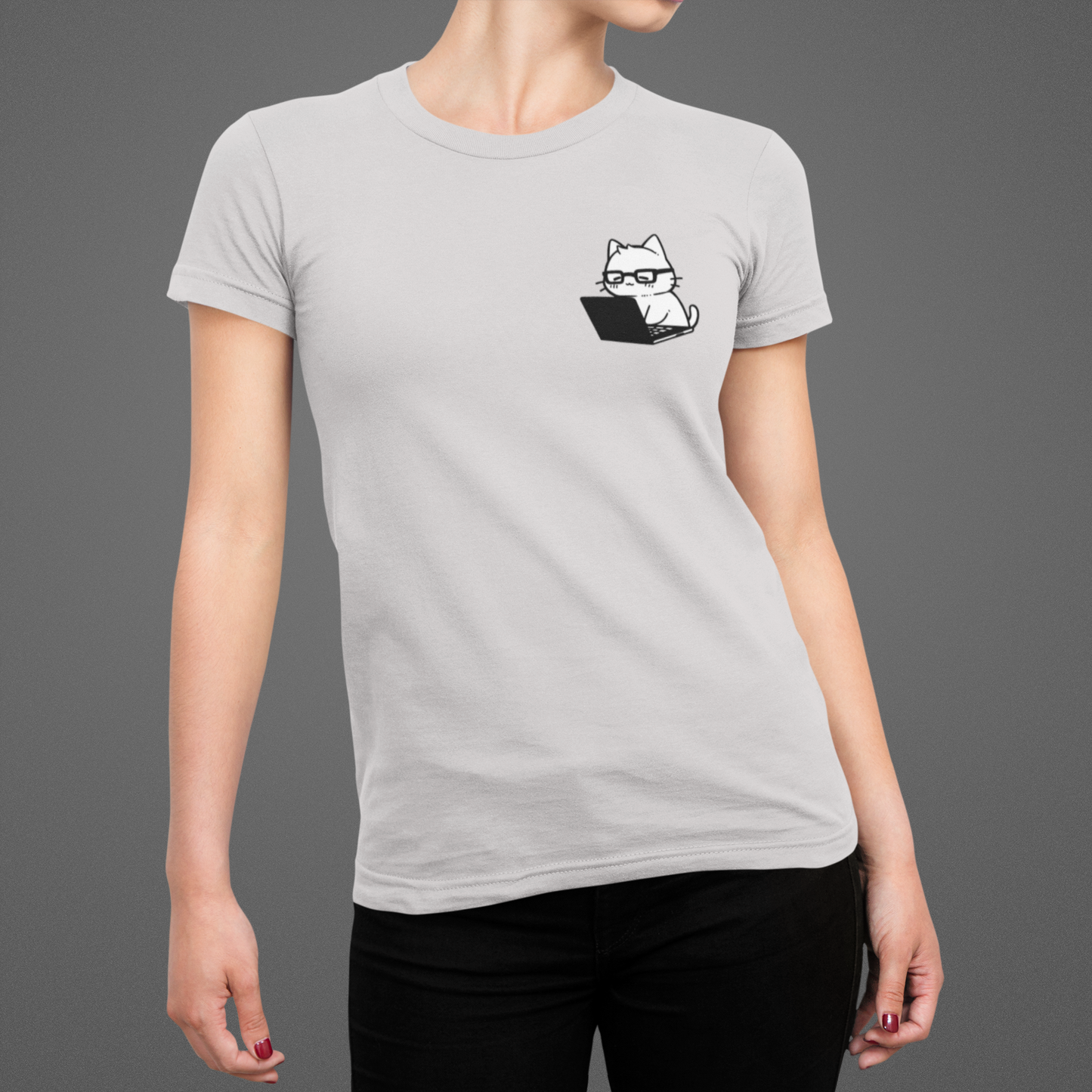 Purrgramming Cat Women's Slim Fit Tee