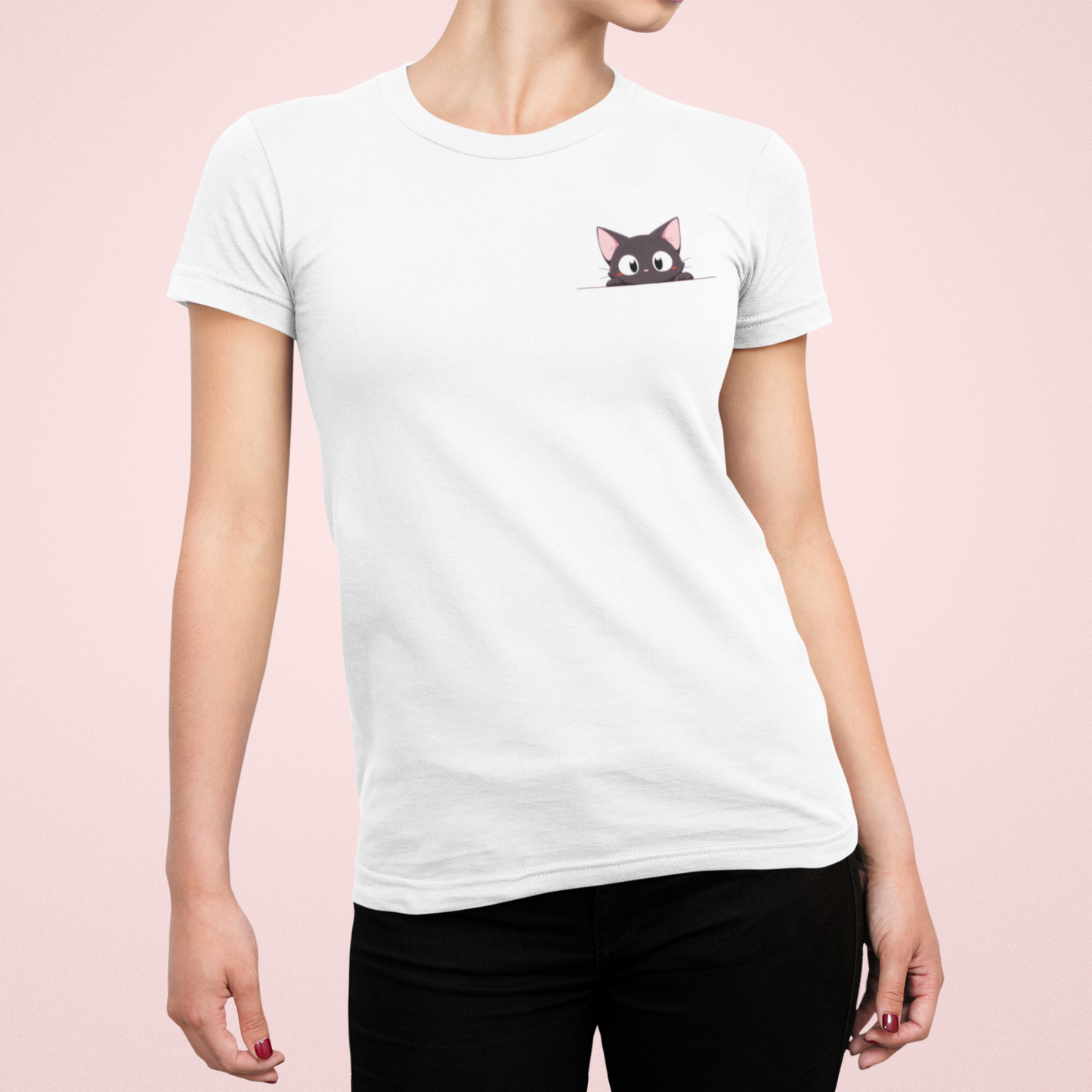 Purrfect Pocket Pal Women's Slim Fit Tee