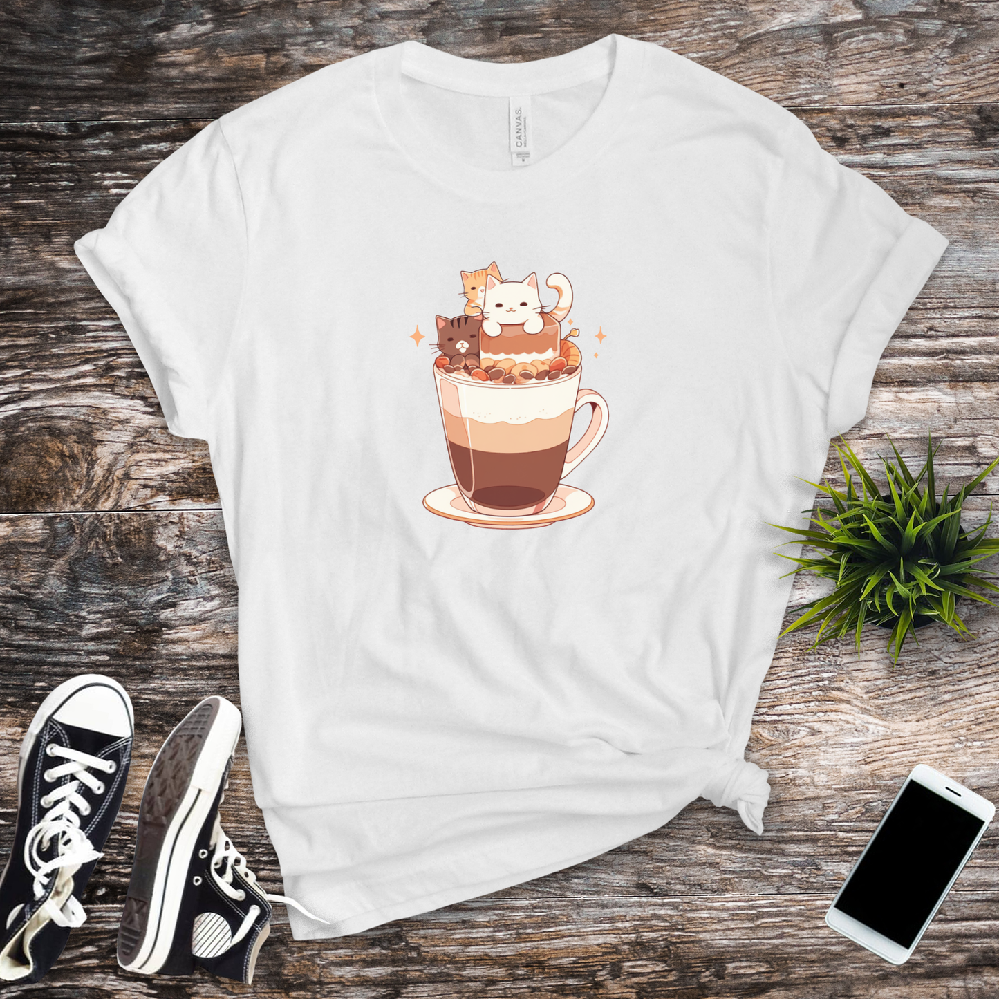 Catpuccino Crew Tee