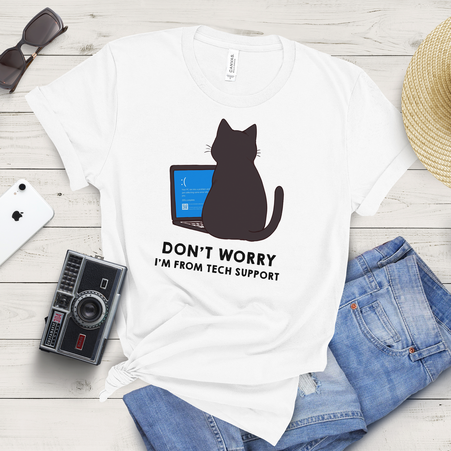 CatStrike Blue Screen T-Shirt