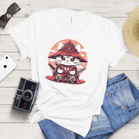 Katana Kitty: The Samurai Cat T-Shirt