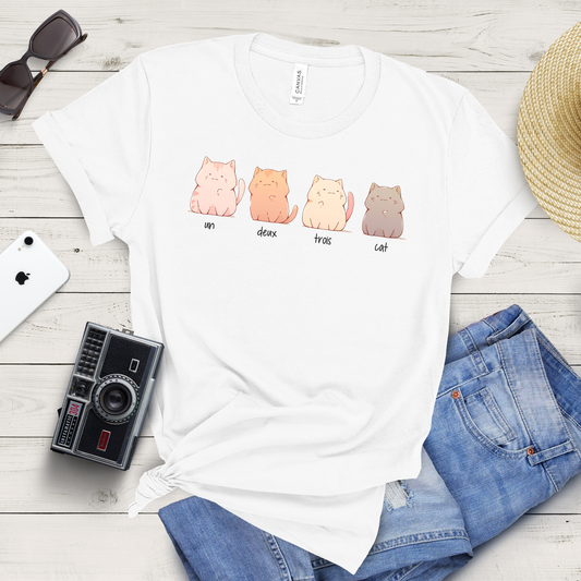 Un, Deux, Trois, Cat T-Shirt