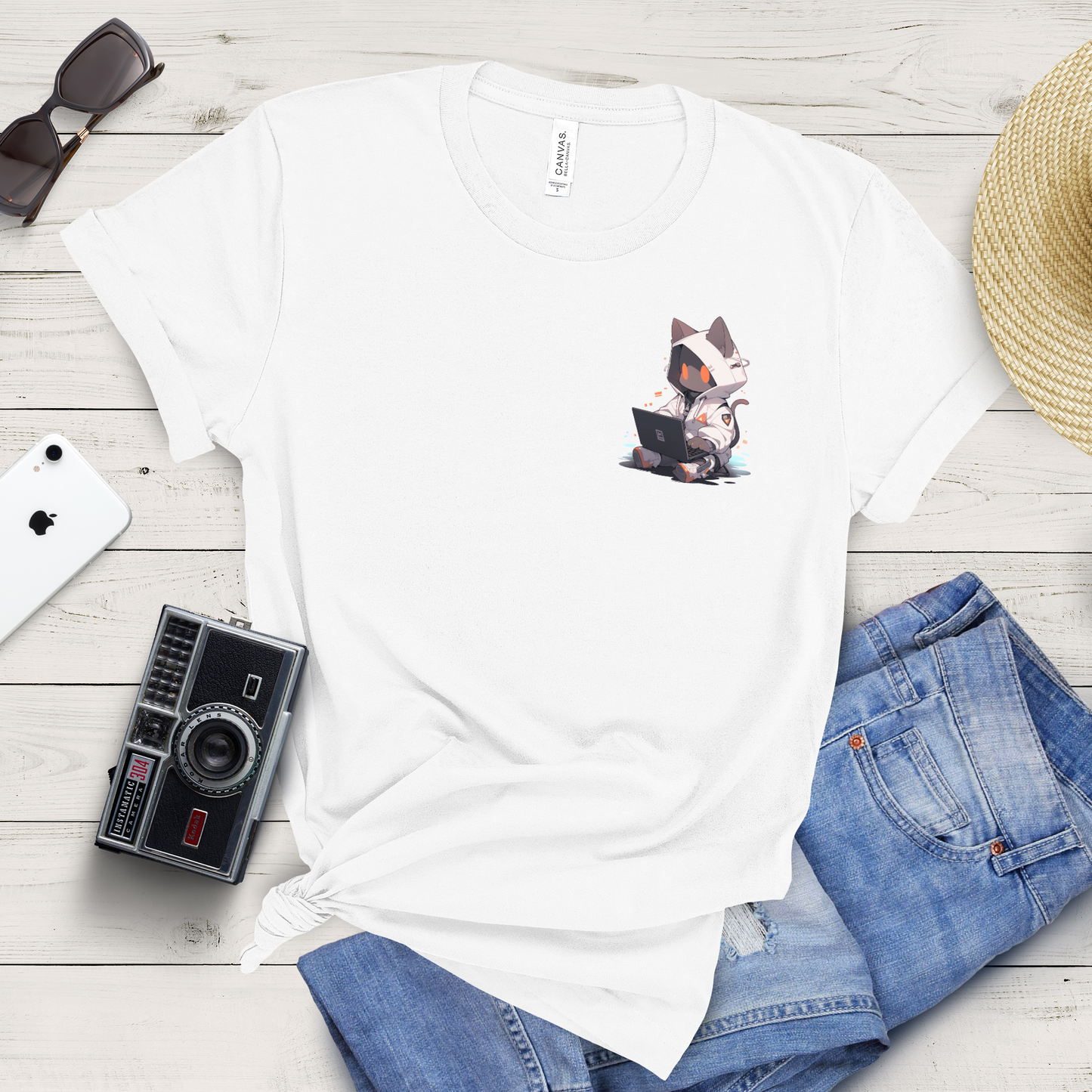 Chill Cat Coder Tee