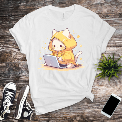 Kawaii Kitty Coder T-Shirt