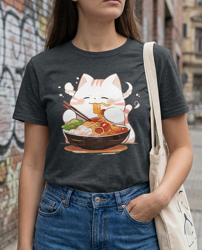 Happy Cat Ramen Feast T-Shirt